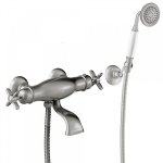 Bain?douche thermostatique douchette  main anticalcaire avec support orientable. flexible double agrafage ...