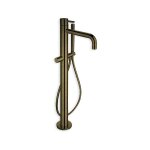 Bain douche triverde monocolonne sur pied vieux bronze robinetterie triverde - cristina ondyna tv18992 ...