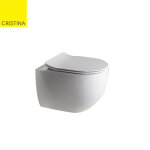 Bloc wc mini suspendu avec abattant ciotola white mat - cristina ondyna wci329124
