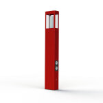 Borne brick n4 prise rouge tomate 110 - pradier 108009110