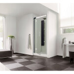 Cabine de douche horizon 2 bas 90 carre pivotant niche th perle noire - kinedo ca132n12 Cabine de douche horizon 2 bas 90 carre pivotant niche th perle noire - kinedo ca132n12