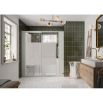 Cabine de douche kinemagic7 sérénité + 140x80 niche coulissant mixte dépoli 1 bande thermostatique - ... Cabine de douche kinemagic7 sérénité + 140x80 niche coulissant mixte dépoli 1 bande thermostatique - ...