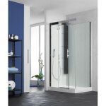 Cabine horizon 2 bas 120 pivotant th perle noire - kinedo ca134n12 Cabine horizon 2 bas 120 pivotant th perle noire - kinedo ca134n12