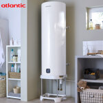 Chauffe - eau lectrique vertical mural aqueo connect 150l - atlantic 154116