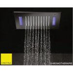 Ciel de pluie carrée 30 cm avec télécommande chromothérapie hydrotherapie - cristina ondyna tt30051 Ciel de pluie carrée 30 cm avec télécommande chromothérapie hydrotherapie - cristina ondyna tt30051