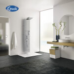 Colonne de douche aquaglass acier - kinedo cd220a