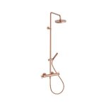 Colonne de douche cross road thermostatique complete or rose brosse robinetterie cross road - cristina ... Colonne de douche cross road thermostatique complete or rose brosse robinetterie cross road - cristina ...