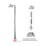 Colonne de douche extérieure À mitigeur double progressif chromé nek - bossini l00381030 Colonne de douche extérieure À mitigeur double progressif chromé nek - bossini l00381030