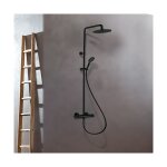 Colonne de douche thermostatique black mat theta - cristina ondyna te49413