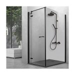 Colonne de douche thermostatique chromé noir brossé east side - cristina ondyna es48675 Colonne de douche thermostatique chromé noir brossé east side - cristina ondyna es48675