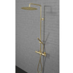 Colonne de douche thermostatique cross road or bross - cristina ondyna cr48696p