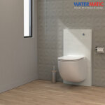 Cuvette suspendue avec broyeur intgr enduit blanc - watermatic w40 silence