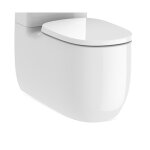 Cuvette de wc rimless  vacuation duale, adosse au mur beyond - roca a3420b9000