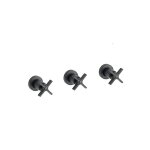 Douche cross road encastre melangeur 2 sorties chrome noir brosse robinetterie cross road - cristina ...