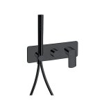 Douche mural profilo encastre 3 sorties black mat - cristina ondyna pf60313