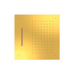 Douche de tte encastre 2 types de jet 500 x 500 mm or 24k - tres 29995501or