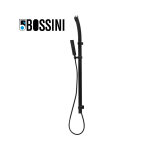 Ensemble barre de douche 120cm, 2 supports, douchette et flexible flat one noir mat black & white - bossini ... Ensemble barre de douche 120cm, 2 supports, douchette et flexible flat one noir mat black & white - bossini ...