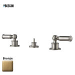 Ensemble mlangeur 3 pices pour bidet avec vidage 1 1 / 4 liberty line bronze - bossini z001403022