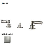 Ensemble mlangeur 3 pices pour bidet avec vidage 1 1 / 4 liberty line nickel satin - bossini z001403094 ...