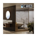Ensemble mlangeur bain / douche avec colonnette d'alimentation par le sol chrom teo - bossini z00751030 ...