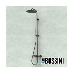 Ensemble mitigeur colonne de douche 280mm blanc mat black & white - bossini l10092045