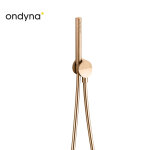 Ensemble prise d'eau douchette flexible piega inox or rose bross - cristina ondyna pd61034i