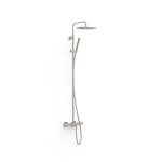 Ensemble de robinet thermostatique mural  3 voies pour baignoire et douche acier - tres 19031212ac