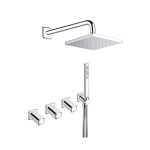 Facade externe mlangeur bain douche 2 sorties chrom italy - cristina ondyna it61951