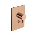 Facade laiton mitigeur douche triverde 2 sorties or rose brosse pvd robinetterie triverde - cristina ...