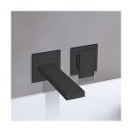 Faade pour mitigeur lavabo mural 2 trous black mat tabula - cristina ondyna ta25713