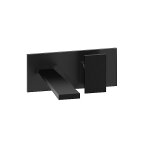 Faade mitigeur lavabo mural noir mat tabula - cristina ondyna ta25613