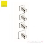 Façade mitigeur thermostatique encastré pour douche italy chromé + plaque laiton - cristina ondyna it77351 ... Façade mitigeur thermostatique encastré pour douche italy chromé + plaque laiton - cristina ondyna it77351 ...