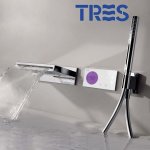 Kit de baignoire thermostatique lectronique et encastr (2 voies) shower technology - tres 09286556