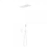 Kit de douche encastr avec fermeture et rgulation du dbit - tres 20018005bm blanc mat