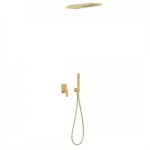 Kit de douche encastr or mat loft colors - tres 20018005om
