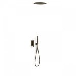 Kit de douche encastr rapid - box noir mtallis bross - tres 21128006kmb