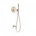 Kit de douche encastr rapid - box or rose - tres 26228006op