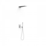 Kit de douche encastr rapid - box whitemat (blanc mat) - tres 20228005bm