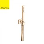 Kit douchette carre complet or rose - cristina ondyna pd62246p