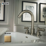Kit robinet mélangeur avec bec orientable et bonde liberty line bronze - bossini z001302022 Kit robinet mélangeur avec bec orientable et bonde liberty line bronze - bossini z001302022