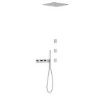 Kit robinet thermostatique encastré À 4 voies b - system pour douche chrome - tres 30725406 Kit robinet thermostatique encastré À 4 voies b - system pour douche chrome - tres 30725406