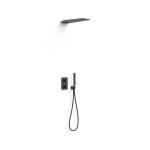 Kit robinet thermostatique encastr therm - box  2 voies pour douche noir mat - tres 21125005nm