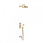 Kit thermostatique baignoire encastr avec fermeture et rglage du dbit (2 voies) - tres 24235301or ...