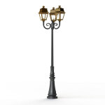 Lampadaire avenue 2 n11 e27 laiton vernis teint 070 - pradier 102028070