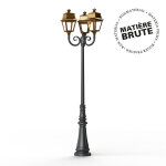 Lampadaire avenue 2 n11 led laiton brut 072 diffuseur clair - pradier 102129072