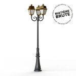 Lampadaire avenue 2 n11 led laiton brut 072 diffuseur opale - pradier 102130072