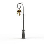 Lampadaire avenue 2 n8 e27 laiton vernis teint 070 - pradier 102022070