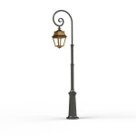 Lampadaire avenue 2 n8 led clair laiton vernis teint 070 - pradier 102123070