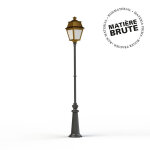 Lampadaire avenue 2 n9 led laiton brut 072 diffuser diffuseur opale - pradier 102127072