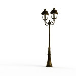 Lampadaire avenue 3 n8 led warm patine dore 009 diffuseur clair - pradier 103233009